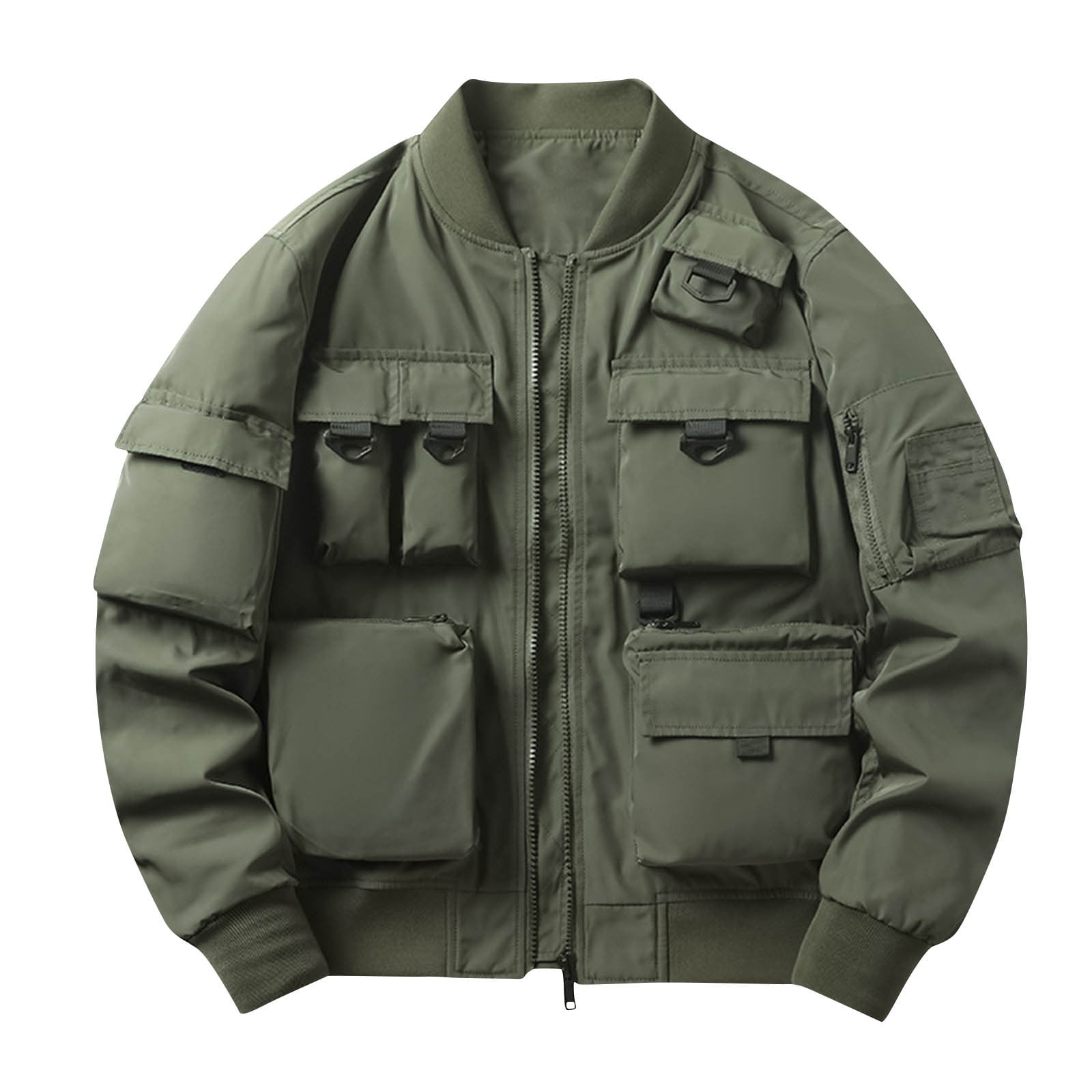 Xysaqa Men's Fashion Fall Winter Military Jacket Multi Xysaqa Men's Fashion Fall Winter Military Jacket Multi