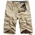 thumbnail image 1 of Xysaqa Men's Multi-Pockets Cargo Shorts, Mens Cotton Relaxed Fitted Cargo Work Shorts Outdoor Shorts Summer Casaual S-3XL Clearance, 1 of 3