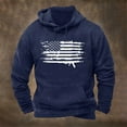 thumbnail image 1 of Xysaqa Men's Novelty Hoodies American Flag Graphic Vintage Printed Pullover Tops Fall Winter Sport Hooded Sweatshirt with Pocket M-3XL, 1 of 3