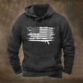 thumbnail image 1 of Xysaqa Men's Novelty Hoodies American Flag Graphic Deer Printed Pullover Tops Fall Winter Sport Hooded Sweatshirt with Pocket M-3XL, 1 of 3