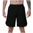 thumbnail image 1 of Xysaqa Men's Shorts Casual Elastic Waist Basketball Shorts Comfy Lounge Short Pockets Gym Workout Shorts for Jogging Running M-2X Summer Savings, 1 of 6