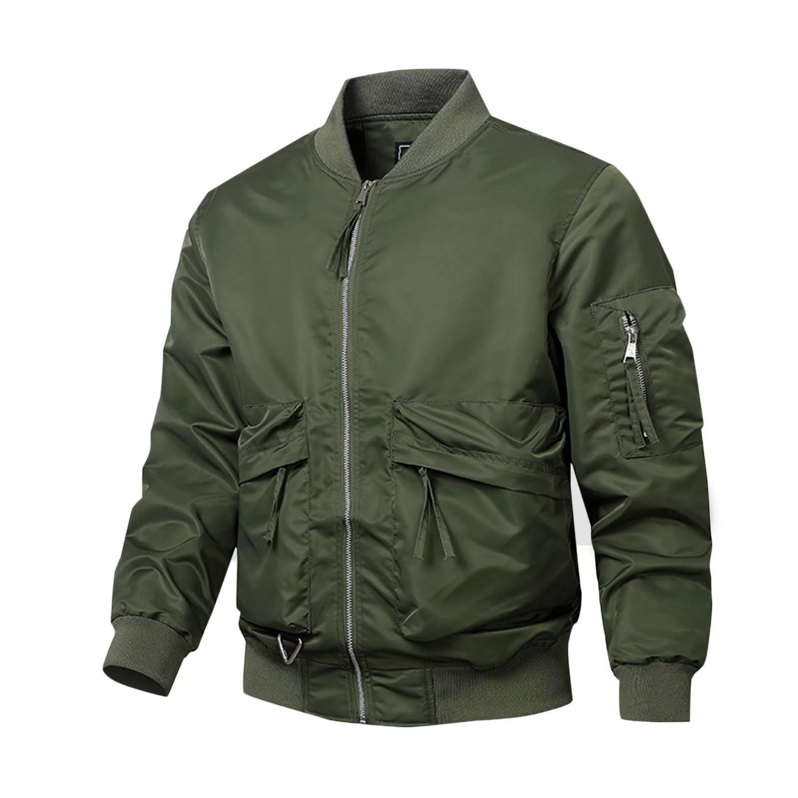 Xysaqa Men's Fashion Fall Winter Military Jacket Multi Xysaqa Men's Fashion Fall Winter Military Jacket Multi