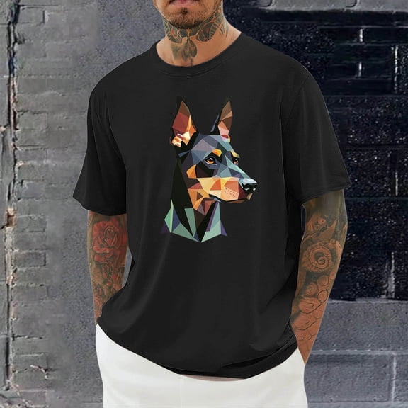 Xysaqa Men's Summer T-Shirts Loose Fit Funny Graphic Mens Big & Tall Shirts Short Sleeve Cool Printed Sport Top Casual Tees Fashion Tshirt 2X 3X 4X