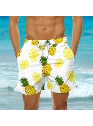 Pineapple swim trunks on sale