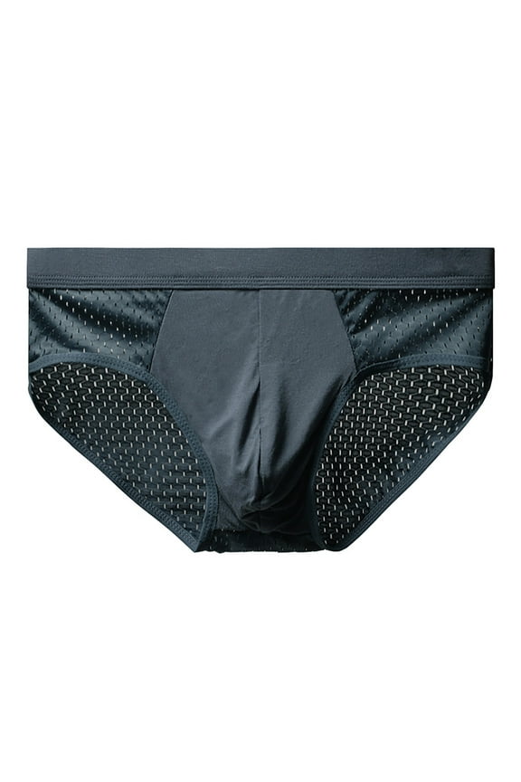Men's Underwear Comfy Breathable Quick Dry Mesh Briefs for Men Low Waist Sport Athletic Underwear L-4XL (Available in Big & Tall)