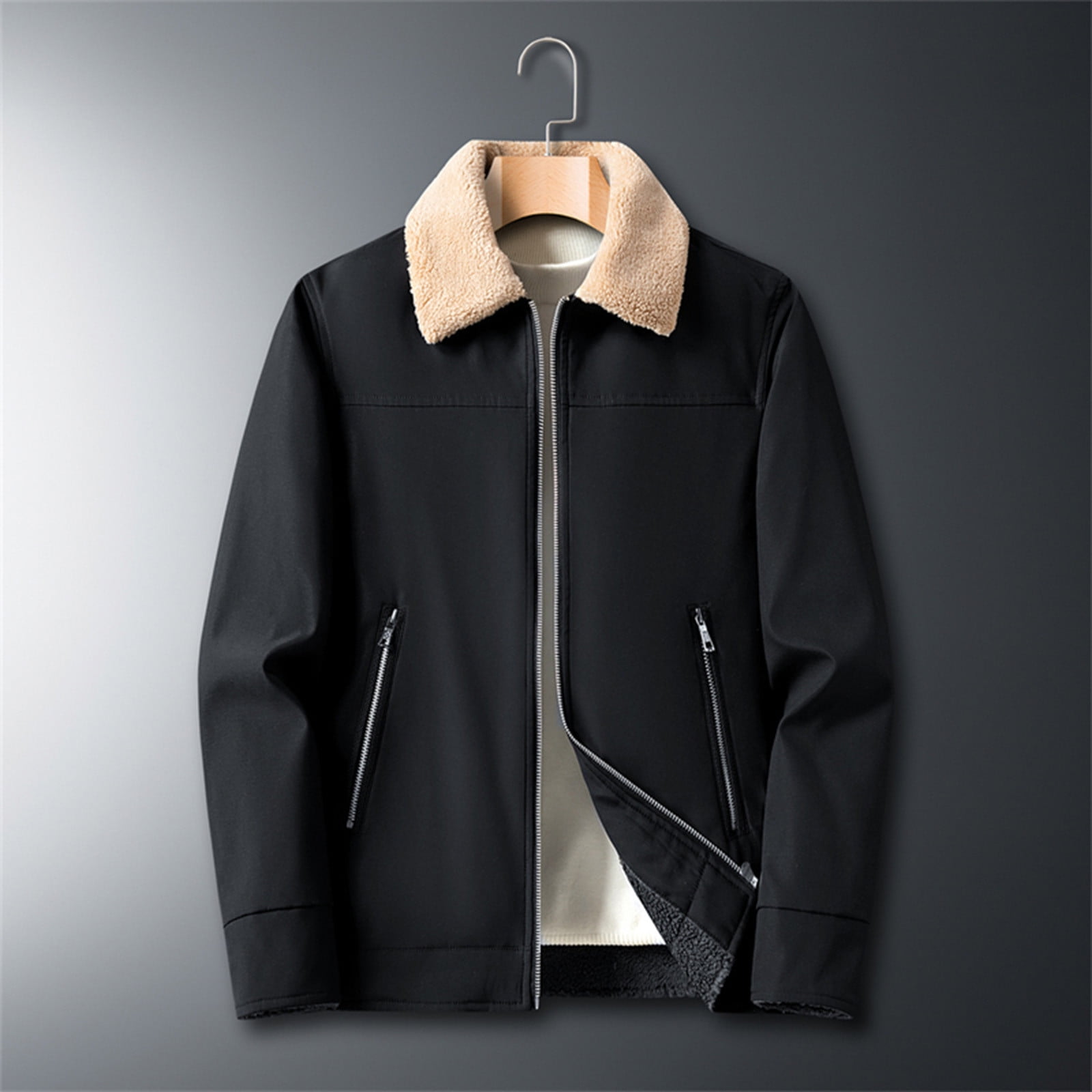 Xysaqa Men's Spring Fall Military Jackets Coat Cotton