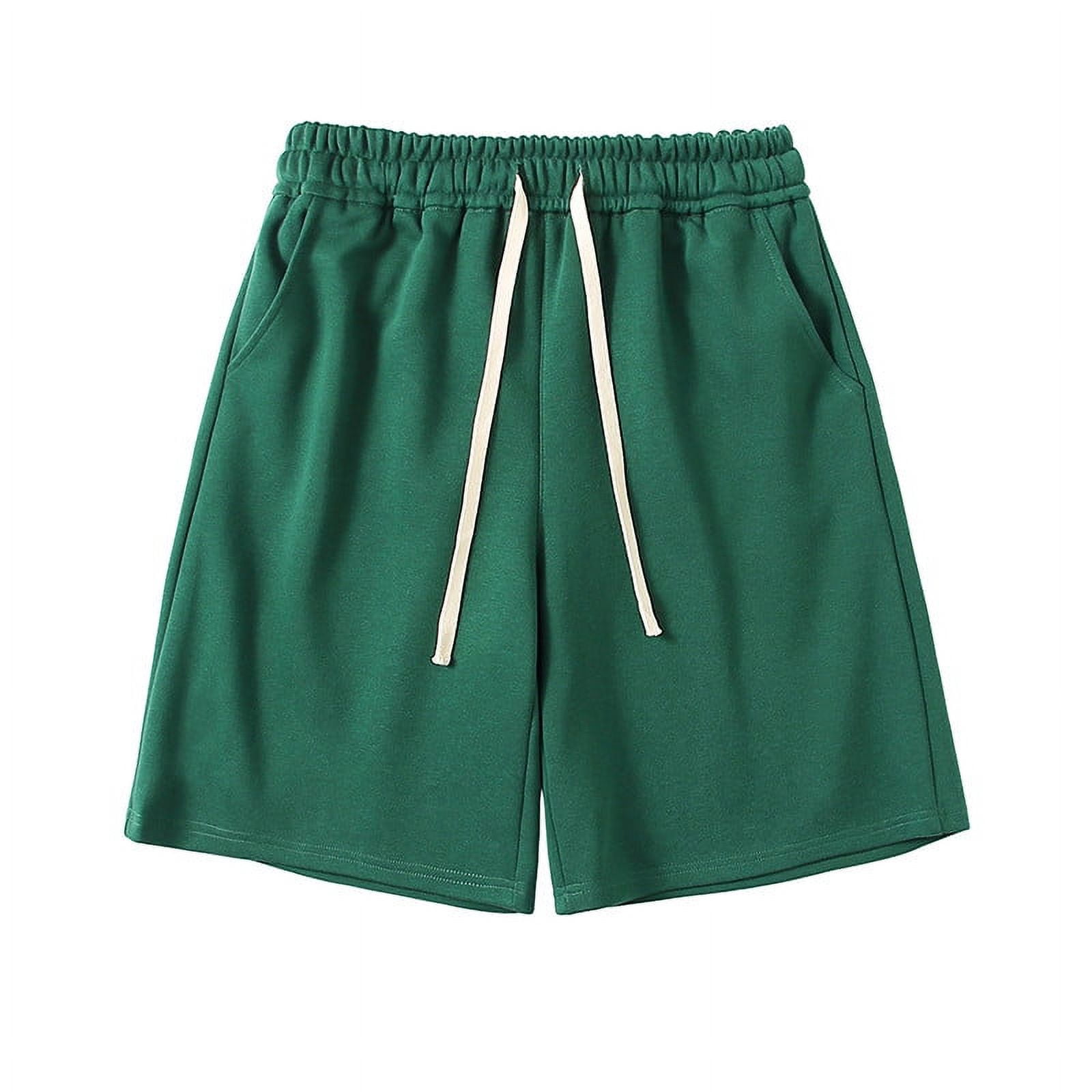 Xysaqa Mens Cotton Lounge Shorts Pockets Casual Loose Jogger Athletic