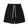 thumbnail image 1 of Xysaqa Mens Cotton Lounge Shorts Pockets Casual Loose Jogger Athletic Short for Men Workout Gym Sweat Shorts for Running,Training, Basketball M-5XL （Available in Big & Tall), 1 of 4