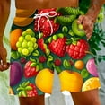 thumbnail image 1 of Xysaqa Mens Swim Trunks Big & Tall Men's Swimwear Swimsuits Hawaiian Beach Shorts Funny Fruits Print Men Swimming Trunks Casual Summer Board Shorts Bathing Suits 3X 4X 5X, 1 of 6