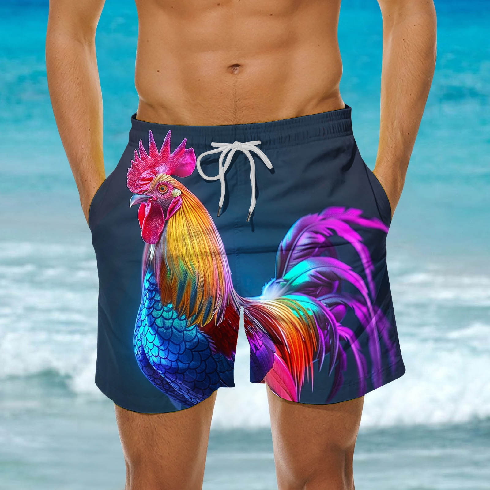 SURF CUZ Mens Swim Trunks with Compression Liner Quick Dry