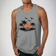 thumbnail image 1 of Xysaqa Mens Tank Tops Funny Print Summer Beach Hawaiian Shirt Cotton Sleeveless Muscle Shirts for Men Gym Workout Tanks Top Casual Bodybuilding Fitness Basic Tee S-2X, 1 of 5