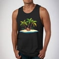 thumbnail image 1 of Xysaqa Mens Tank Tops Funny Print Summer Beach Hawaiian Shirt Cotton Sleeveless Muscle Shirts for Men Gym Workout Tanks Top Casual Bodybuilding Fitness Basic Tee S-2X, 1 of 5