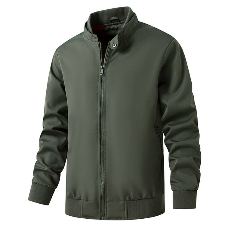 Xysaqa Mens Windbreaker Jackets Big Tall Lightweight Jacket Long