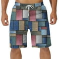 thumbnail image 1 of Xysaqa Pajama Shorts for Men, Men's Pajamas Bottoms, Sleepwear for Men, Mens Plaid Lounge Shorts S-6XL （Available in Big & Tall), 1 of 4