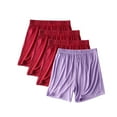 thumbnail image 1 of Xysaqa Plus Size Women's Pajama Shorts 4 Pack Super Soft Modal Pjs Bottom Lounge Shorts Loose Comfy Elastic Waist Sleep Shorts Casual Sleepwear 2X 3X 4X, 1 of 2