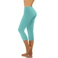thumbnail image 1 of Xysaqa Soft Yoga Capris Leggings for Women Summer - Fashion Lounge Comfy Jogger Capris Pants for Womens Workout Cropped Pants S-3XL on Clearance, 1 of 6