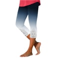 thumbnail image 1 of Xysaqa Soft Yoga Capris Leggings for Women Summer - Lace Capris Lounge Comfy Jogger Capris Pants for Womens Workout Cropped Pants, 1 of 4
