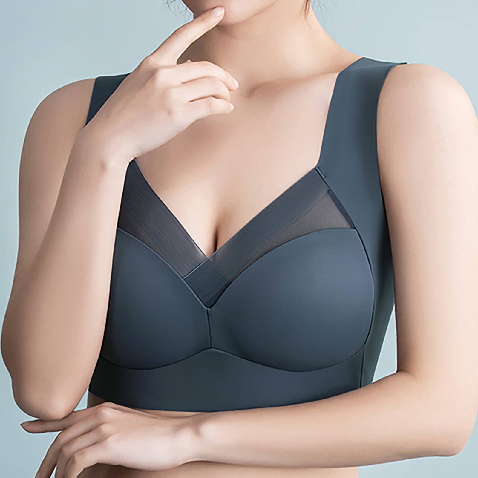 Bras for Womens Wireless Smoothing Push up Comfortable Seamless
