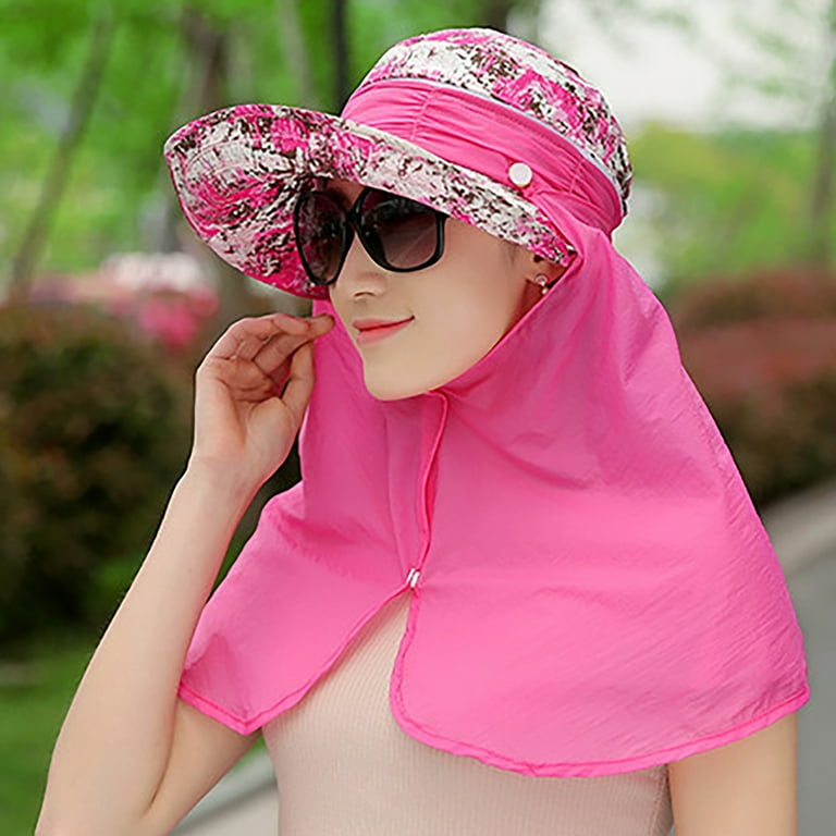 Xysaqa Sun Visor Hat for Women Summer Lightweight Removable Neck
