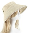 thumbnail image 1 of Xysaqa Sun Visor Hats for Women, Women's Summer Wide Brims Ponytail Hats Foldable Hat Straw Sun Hats for Women Sun Protection Travel Beach Hat, 1 of 5