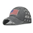 thumbnail image 1 of Xysaqa Unisex American Flag Baseball Cap Patriotic Mesh Cotton Distressed Trucker Hats Summer Outdoor Cap (1PC), 1 of 4