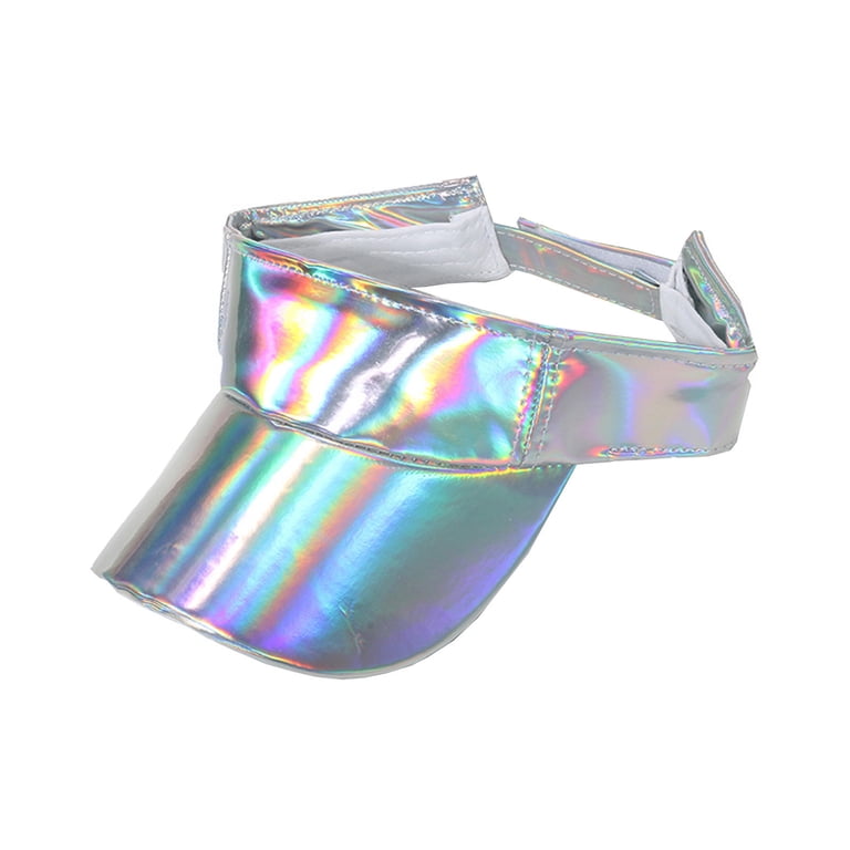 Xysaqa Unisex Cool Fashion Holographic Sun Visor Cap Summer  display picture 1
