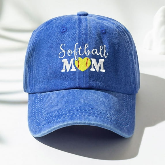 Xysaqa Unisex Embroidered Baseball Cap Fashion Softball Mom Hat Vintage Trucker Hats for Women Men Baseball Caps