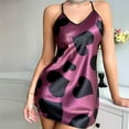 thumbnail image 1 of Xysaqa Women Sleeveless Tank Nightgown Casual Heart Printed Sleep Dress for Women Comfy Sleepwear Summer Sleepshirt House Dress S-XL Clearance, 1 of 7