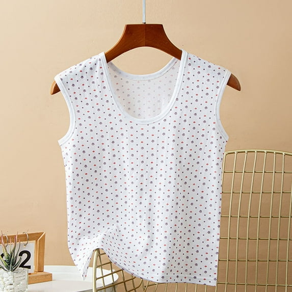 Xysaqa Women's Cotton Tank Tops Casual Summer Crew Neck Tshirts Loose Cute Floral Tank Top Sleeveless Solid Color Comfy Basic Tee Shirt（Available In Plus Size) Red 2X Summer Savings