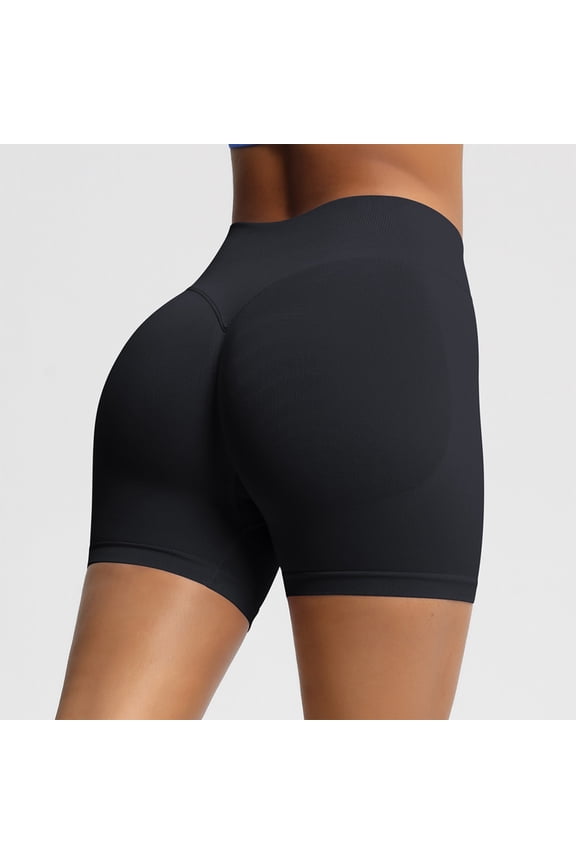Women's Above Knee Leggings Nylon Spandex Stretch Running Shorts Comfy High Waist for Casual Summer Yoga Gym Workout Exercise Biker XS-2XL Quick Dry