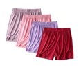 thumbnail image 1 of Xysaqa Women's Modal Cotton Pajama Shorts Soft Lounge Sleep Shorts for Women Comfortable Breathable Sleepwear Plus Size Pajama Bottom, 4 Pack, 2X 3X 4X, 1 of 2