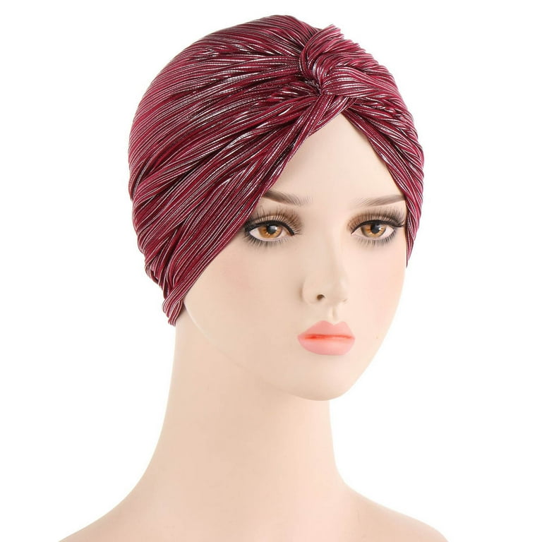 Silver Sequin Womens Stretch Turban Headwrap Chemo Head Scarf Black Hat Headwear Silver Sequin Womens Stretch Turban Headwrap Chemo Head Scarf Black Hat Headwear