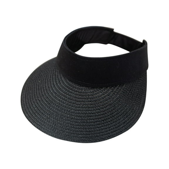 Xysaqa Women's Sun Visor Hat Wide Brimmed Summer Sun Protection Beach Cap Korean Style