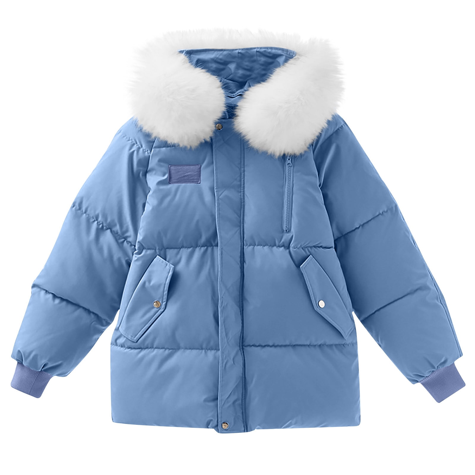 Xysaqa Womens Hoodie Quilted Puffer Parka Jacket Ladies
