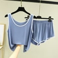 thumbnail image 1 of Xysaqa Womens Pajamas Set Sleeveless Tank Top and Shorts Pjs Sets Women Soft Sleepwear Lounge Set Comfy Summer Clothes, 1 of 3