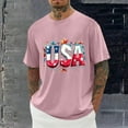 thumbnail image 1 of Xysaqa Workout T-Shirts for Men Big &Tall American USA Flag Graphic Shirts Summer Casual Oversized Shirts Short Sleeve Comfortable Classic Tee Tops 2X 3X 4X, 1 of 5