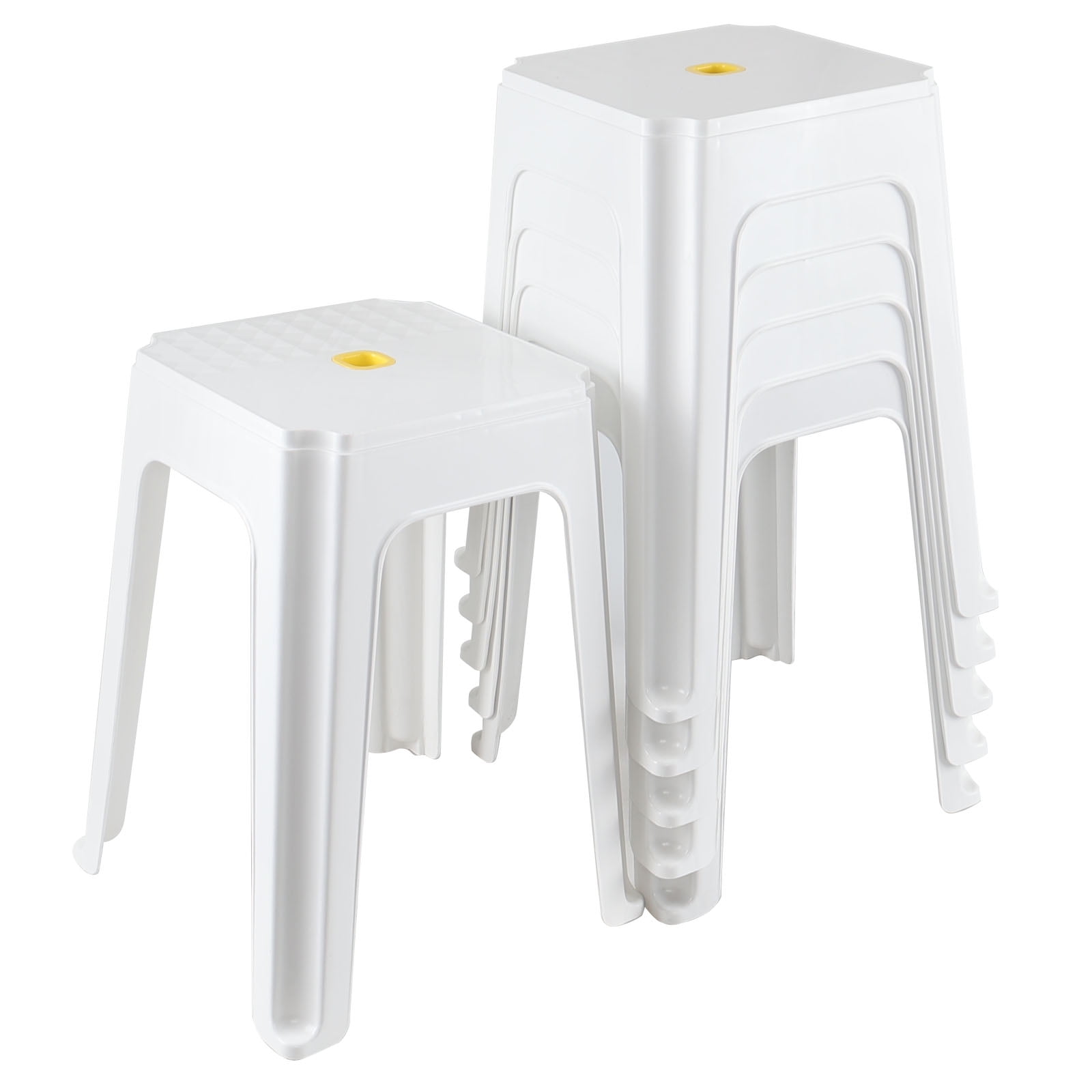 White Hard Plastic Bar Stools Xyskin Bar Stools Backless Plastic