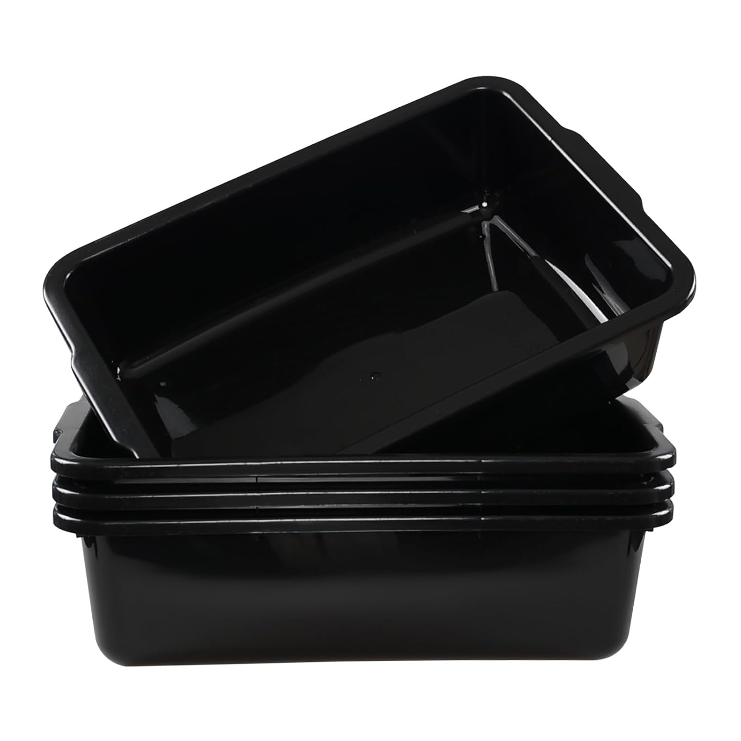 Bus Office Box Xyskin 4 Packs Plastic Commercial Utility Bus Boxes, 32 L Commercial ...