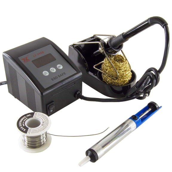 Xytronic LF-399D 80W Digital Soldering Station Bundle Kit with Solder Sucker and Solder Roll
