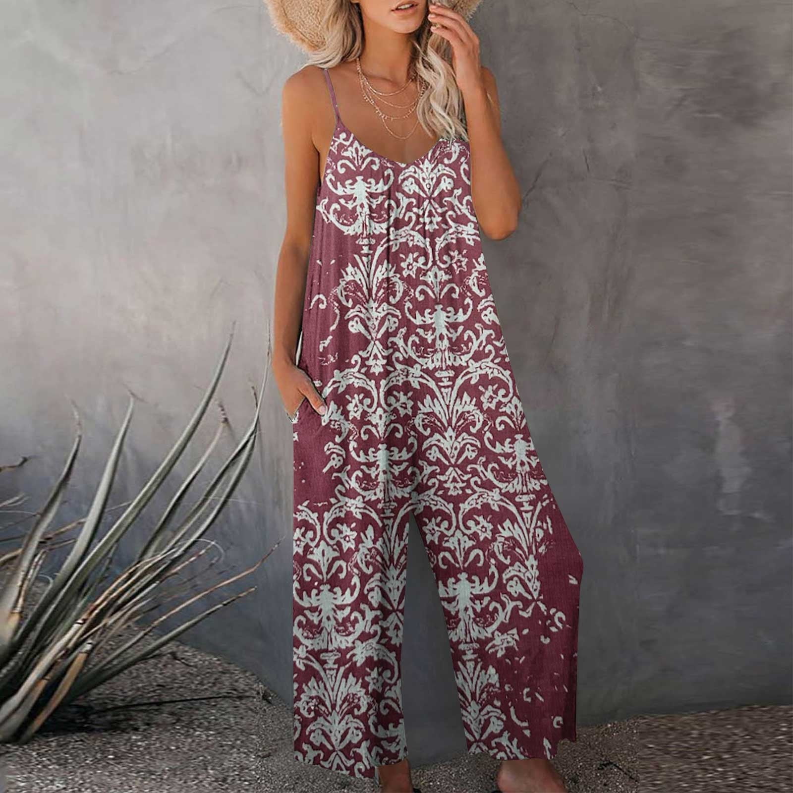 Hawaiian jumpsuit shop outfit