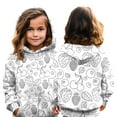 thumbnail image 1 of Xyxonk Funny DIY Hand Painted Homewear for Kids Coloring Sweatshirts for Boy and Girl Color-In and Wash Out T-Shirts Long Sleeve Pullover Size 5-6Y White 120, 1 of 6
