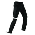 thumbnail image 1 of Xyxonk Hiking Pants Men Lightweight Quick-Dry Convertible Tactical Cargo Work Pants with Zipper Outdoor Fishing Solid Color Pants with Pockets Black M, 1 of 4