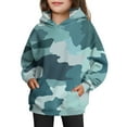 thumbnail image 1 of Xyxonk Hoodies for Girls Cute Camo Size 10-12 Long Sleeve Maple Leaf Graphic Casual Camouflage Sweatshirts with Pocket Winter Hunting Fleece Clothes,Sky Blue 110, 1 of 4