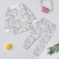 thumbnail image 1 of Xyxonk Kid Diy Hand Painted Homewear Set Colouring Pajama Sets for Boy and Girl Snug Fit Color Your Own Sleepwear Two-Piece 2-9t Black 120, 1 of 5