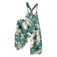 thumbnail image 1 of Xyxonk Overalls for Women Boho Bib Plus Size Jumpers Pants Floral Print Wide Leg 2025 Hippie Rompers Cyan S, 1 of 4