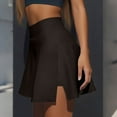 thumbnail image 1 of Xyxonk Skorts for Woman High Waist Tummy Control Athletic Skirt with Pockets Dressy Casual Cute Skirt Side Slit Solid Color Golf Athletic Skort Black 2XL, 1 of 4
