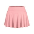 thumbnail image 1 of Xyxonk Tennis Skirts for Women Flowy Tennis Mini Skirts with Pockets Athletic Skorts Cute Skort Summer Pleated High Waist Short Skirt Pink M, 1 of 6