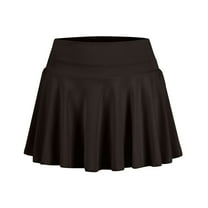 Xyxonk Tennis Skirts for Women High Waist Tennis Skort with Pockets Athletic Skorts Running Workout Short Skirt Summer Sexy Skirts Black 2XL