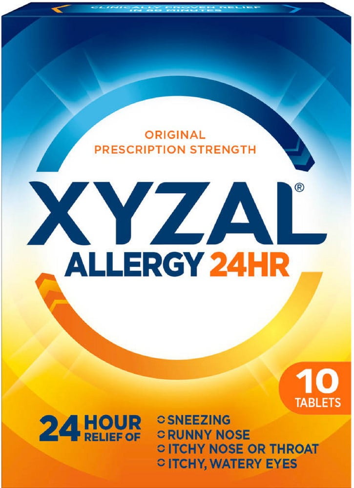 Xyzal 24 Hour Allergy Relief Tablets 10 ea (Pack of 3)