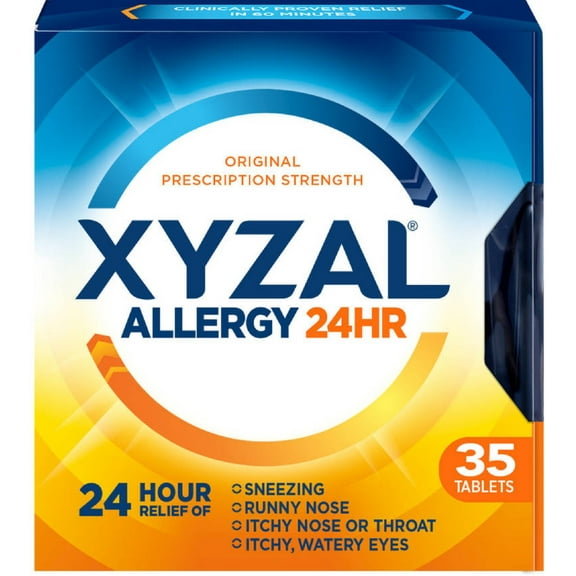 Xyzal 24 Hour Allergy Relief Tablets 35 ea (Pack of 3)